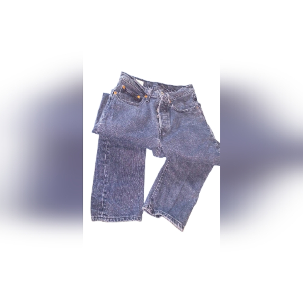 Levi's Black Button Fly Denim Jeans Size 26/26
